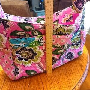Vera Bradley Priscilla Pink Diaper Bag With Changing Pad